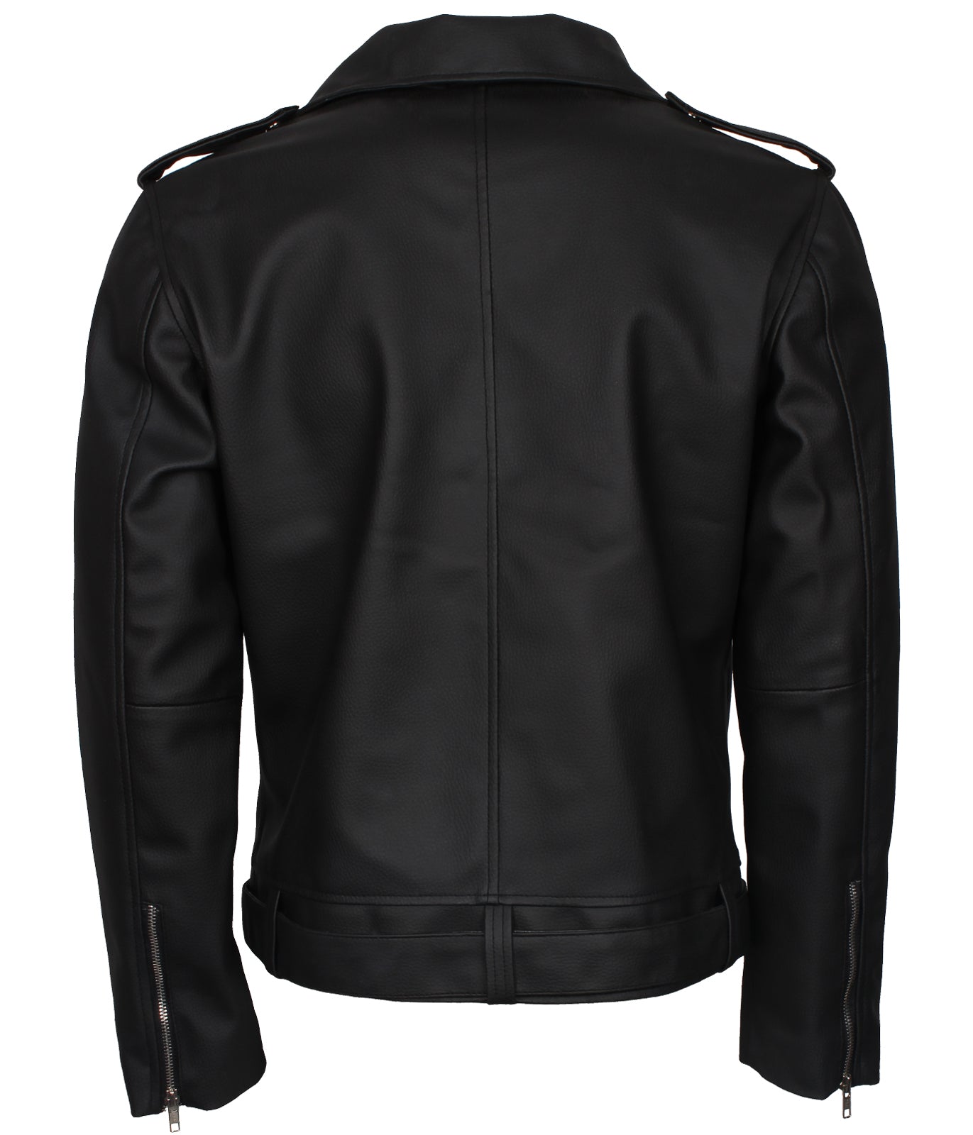 Negan Man Black Biker Leather Jacket