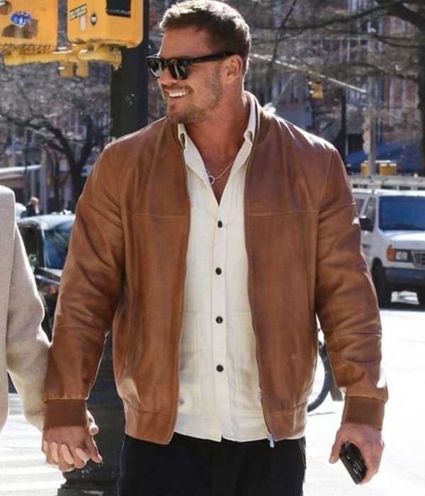 Alan Ritchson Ordinary Angels Leather Jacket