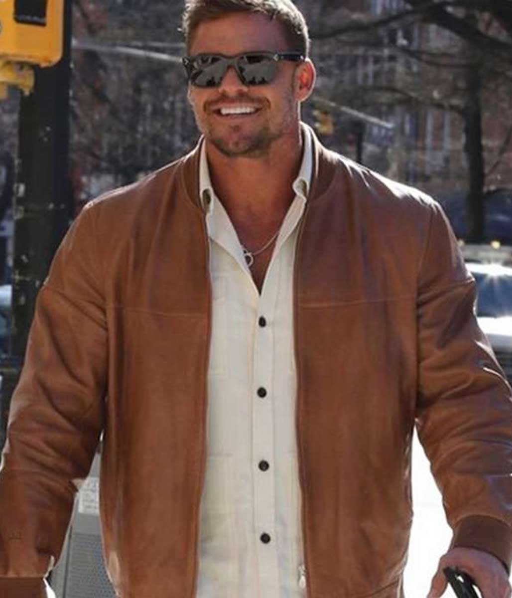 Alan Ritchson Ordinary Angels Leather Jacket