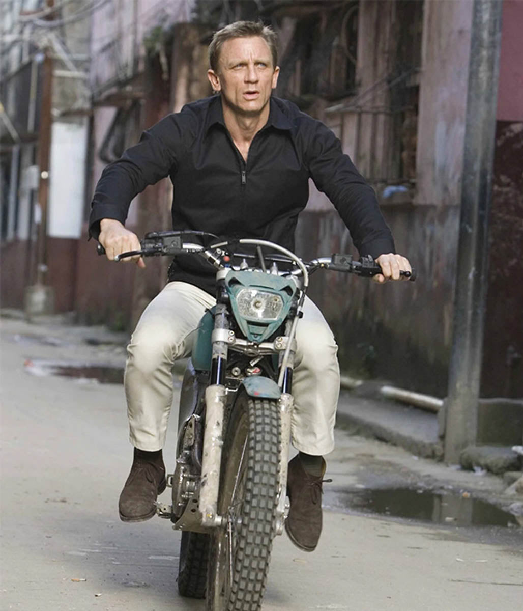 Quantum of Solace Daniel Craig James Bond Motorcycle Jacket
