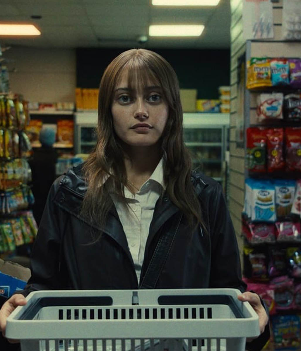 Rhiannon Lewis Sweetpea Ella Purnell Leather Coat