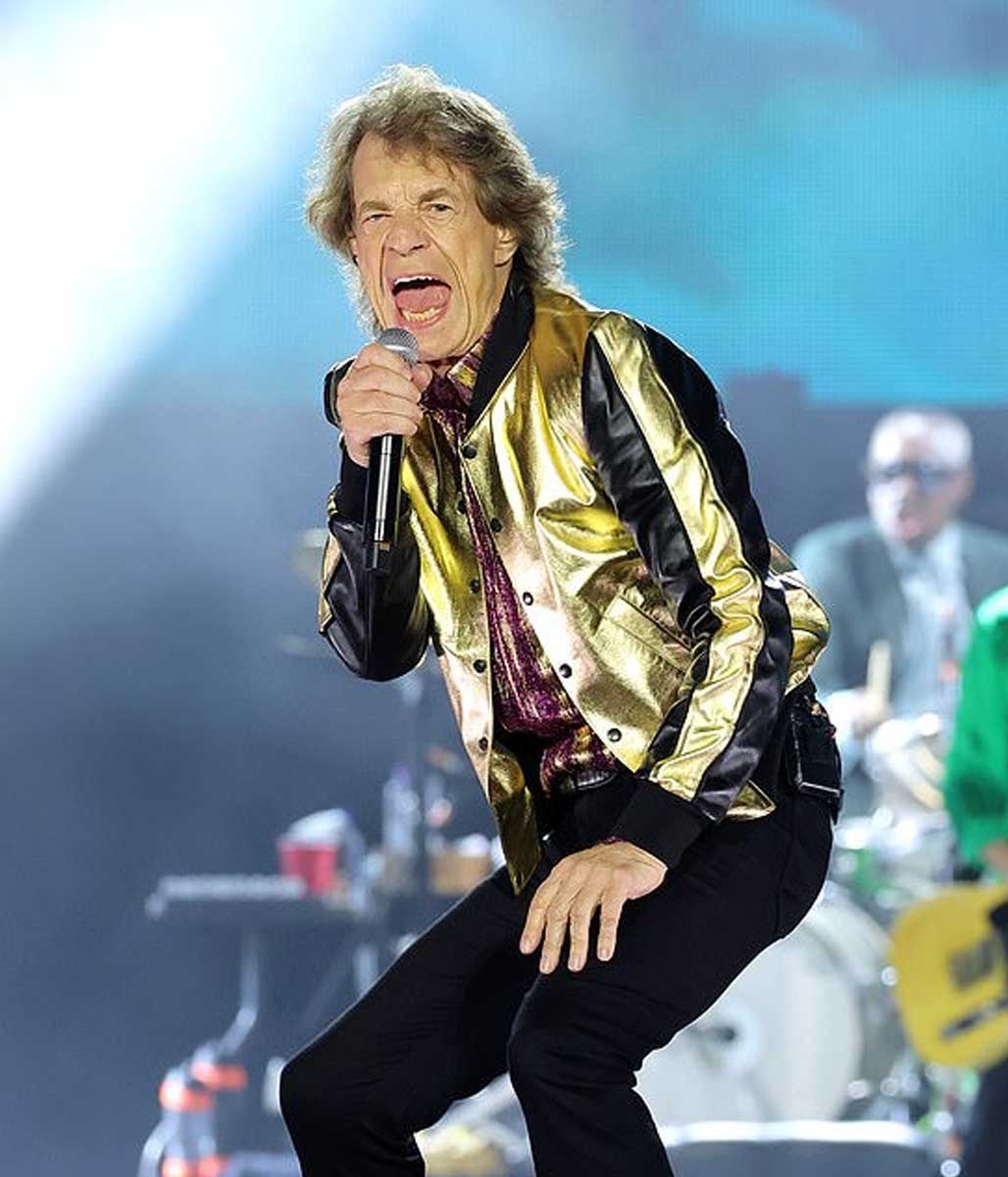 Rolling Stones Mick Jagger Golden Jacket