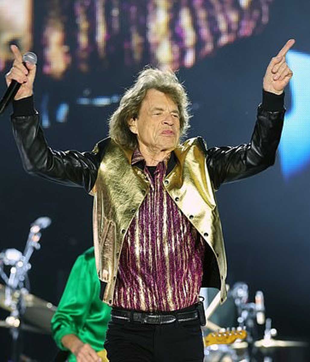 Rolling Stones Mick Jagger Golden Jacket