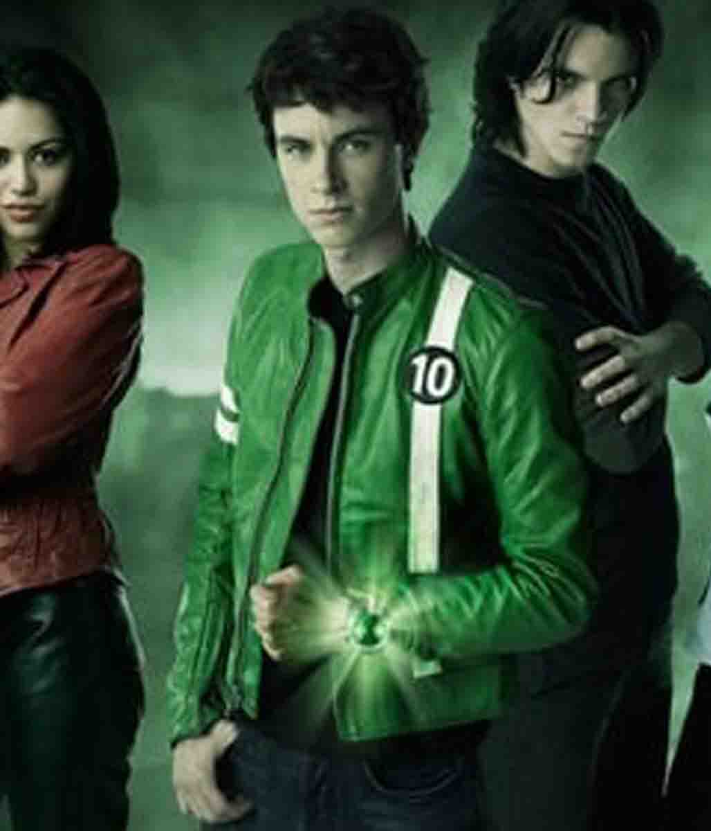 Green Ryan Kelley Ben 10 Leather Jacket