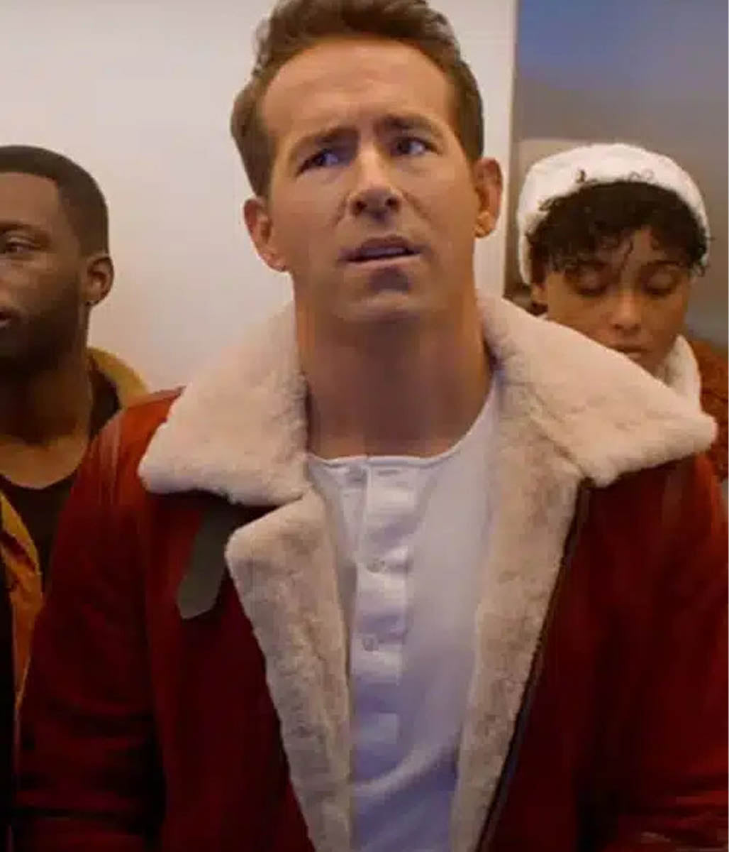 Red Suede Clint Briggs Ryan Reynolds Spirited Jacket