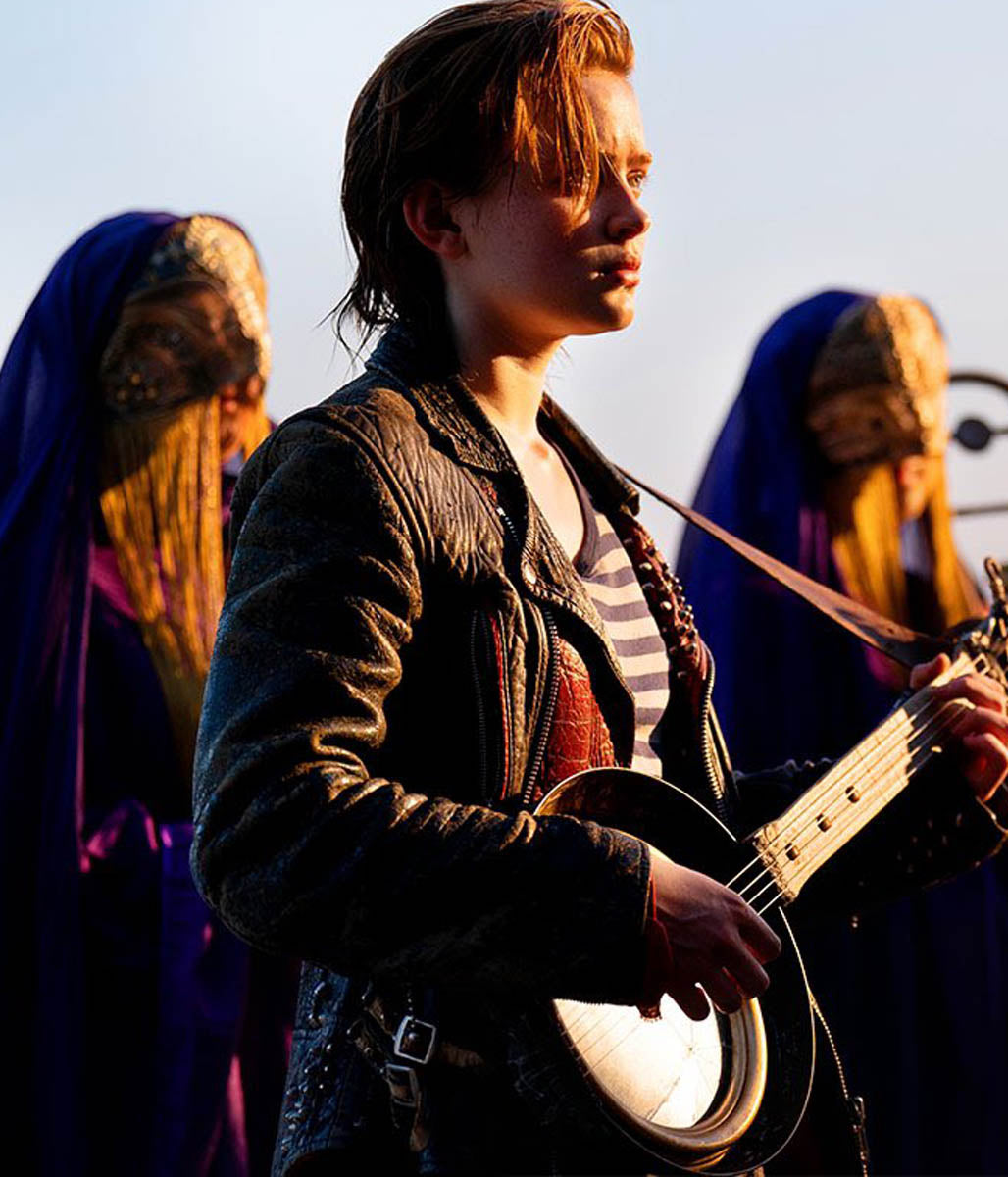 O Dessa Sadie Sink Leather Jacket