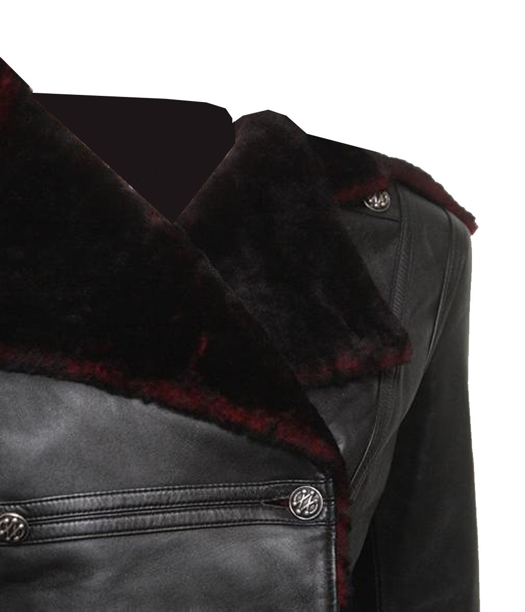 Amanda Tapping Sanctuary Helen Fur Leather Jacket