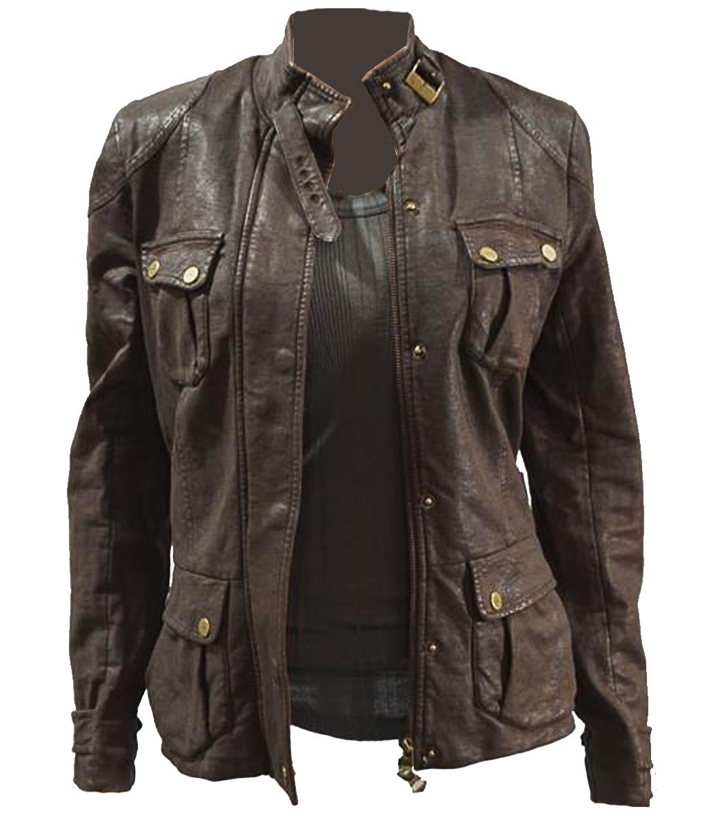 Janina Gavankar Sleepy Hollow Diana Leather Jacket
