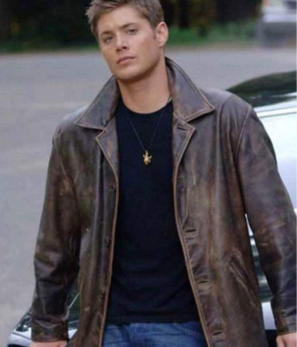 Jensen Ackles Supernatural Dean Winchester Leather Coat