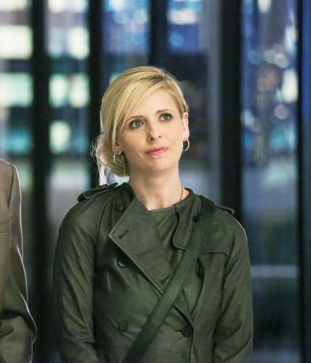 The Crazy Ones Sydney Sarah Michelle Gellar Leather Coat