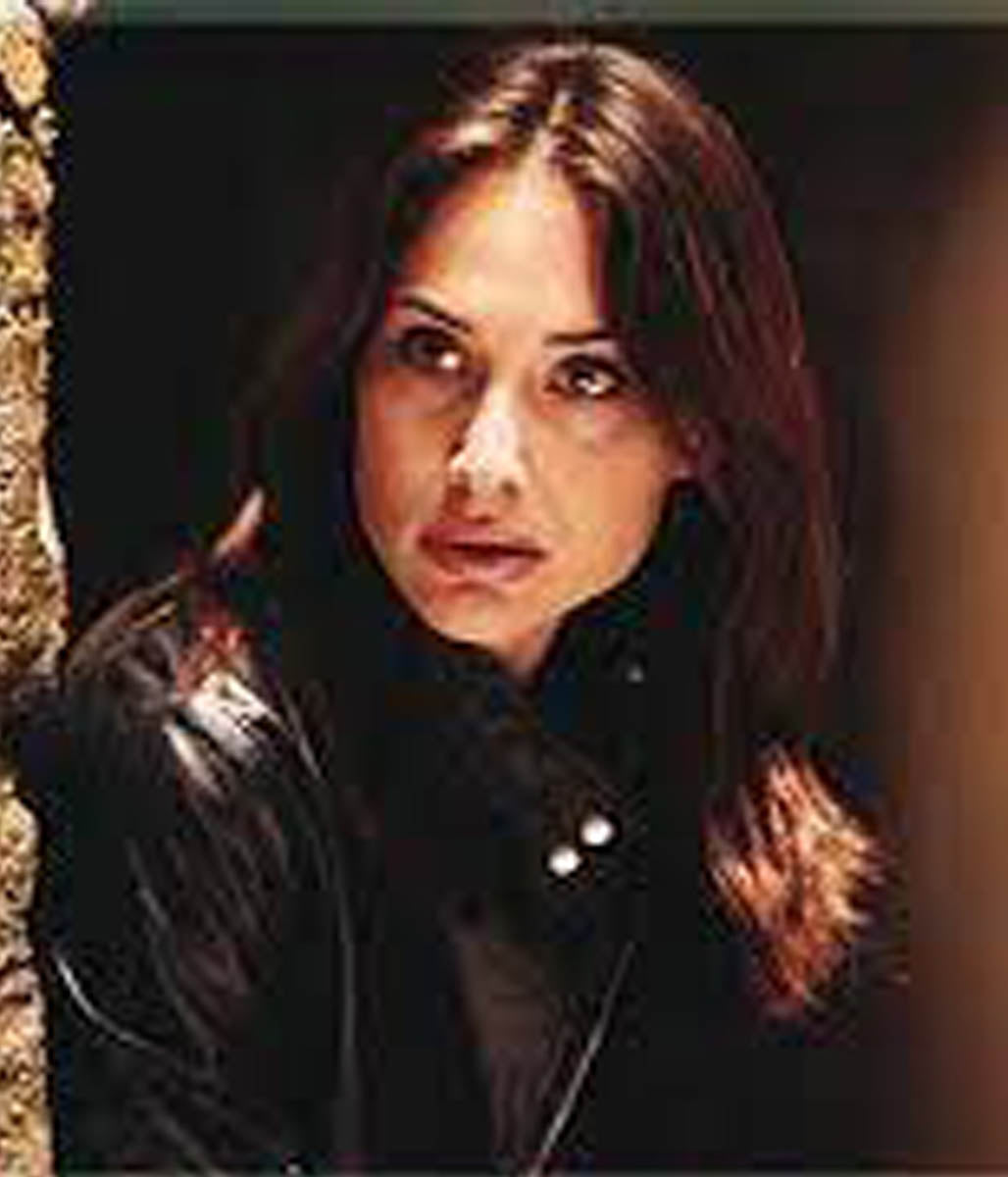Claire Forlani The Medallion Nicole Leather Jacket