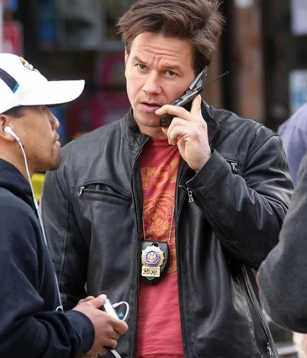 Detective Terry The Other Guys Mark Wahlberg Leather Jacket