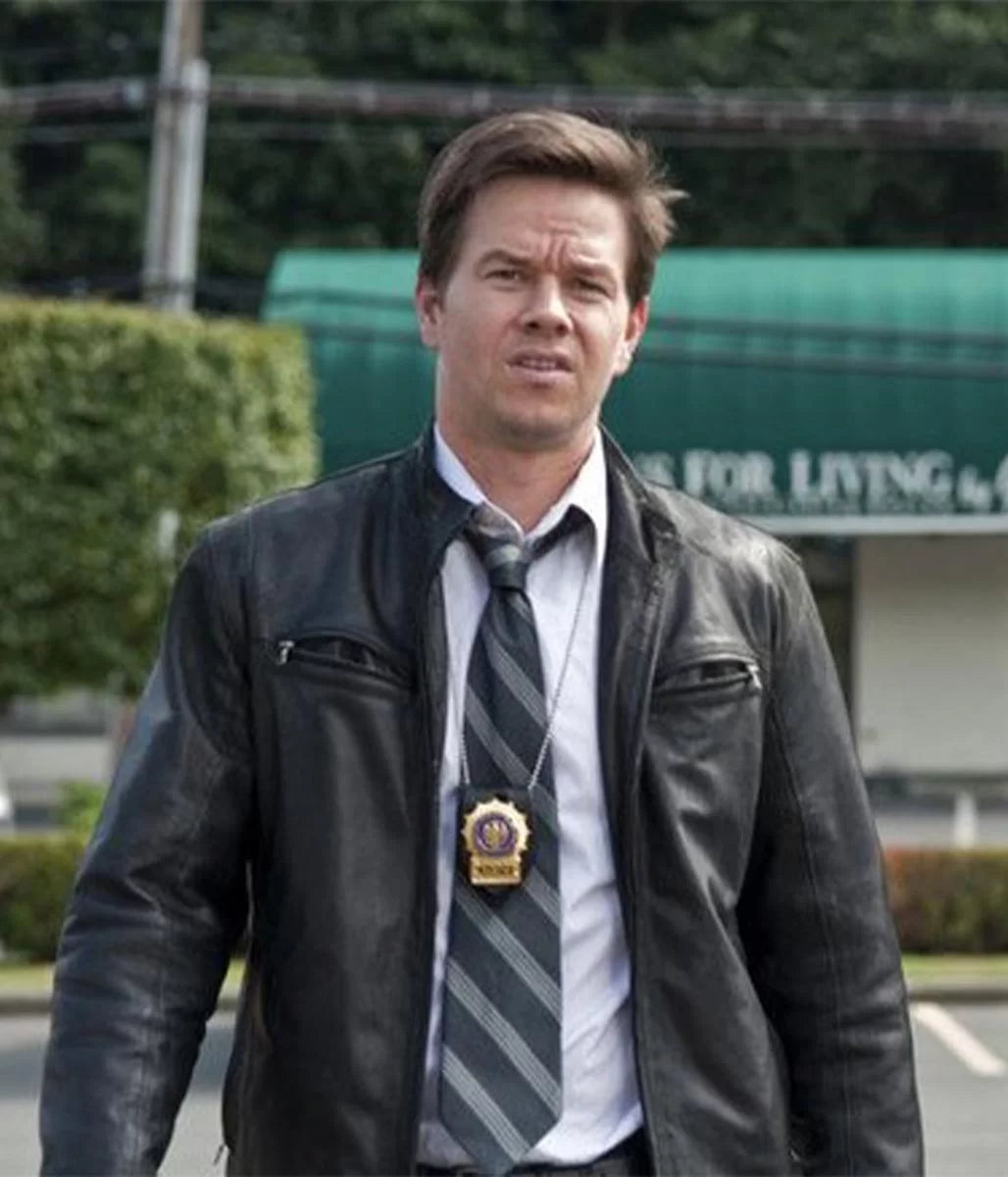 Detective Terry The Other Guys Mark Wahlberg Leather Jacket