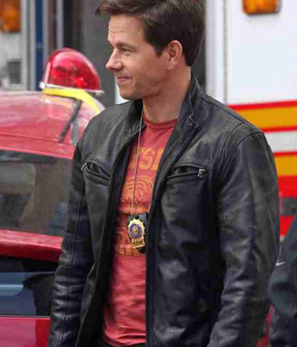 Detective Terry The Other Guys Mark Wahlberg Leather Jacket