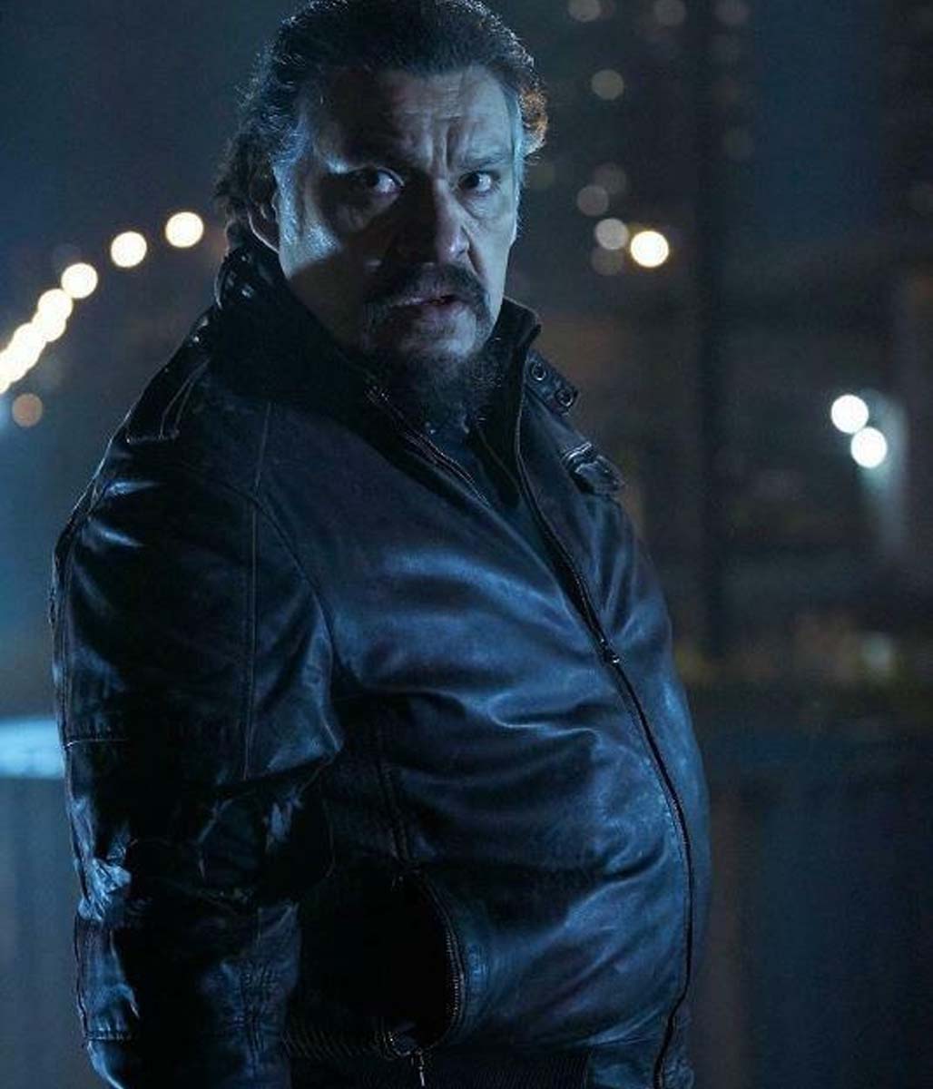 Joaquín Cosio Angel Guzman Hurtado The Strain Silver Angel Leather Jacket