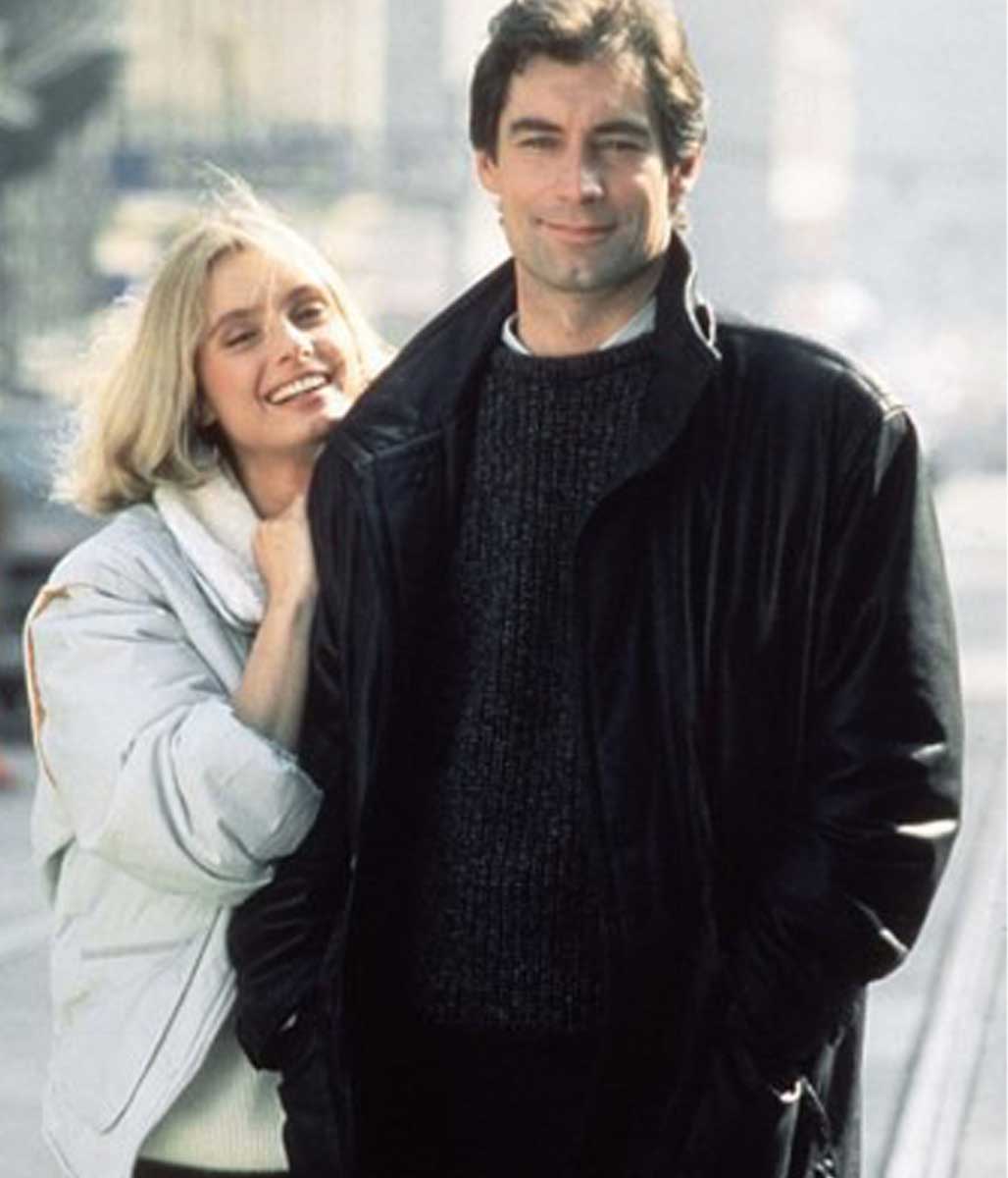 Timothy Dalton James Bond Leather Coat