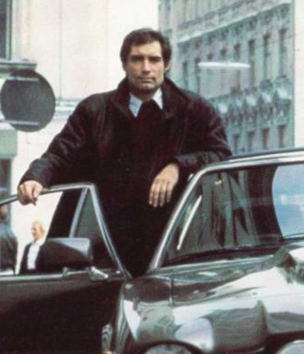 Timothy Dalton James Bond Leather Coat