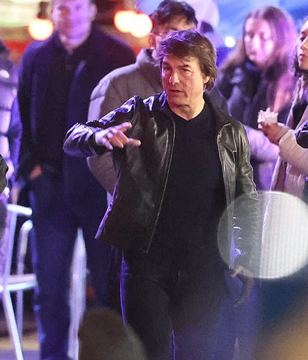 Tom Cruise Mission Impossible 8 Leather Jacket