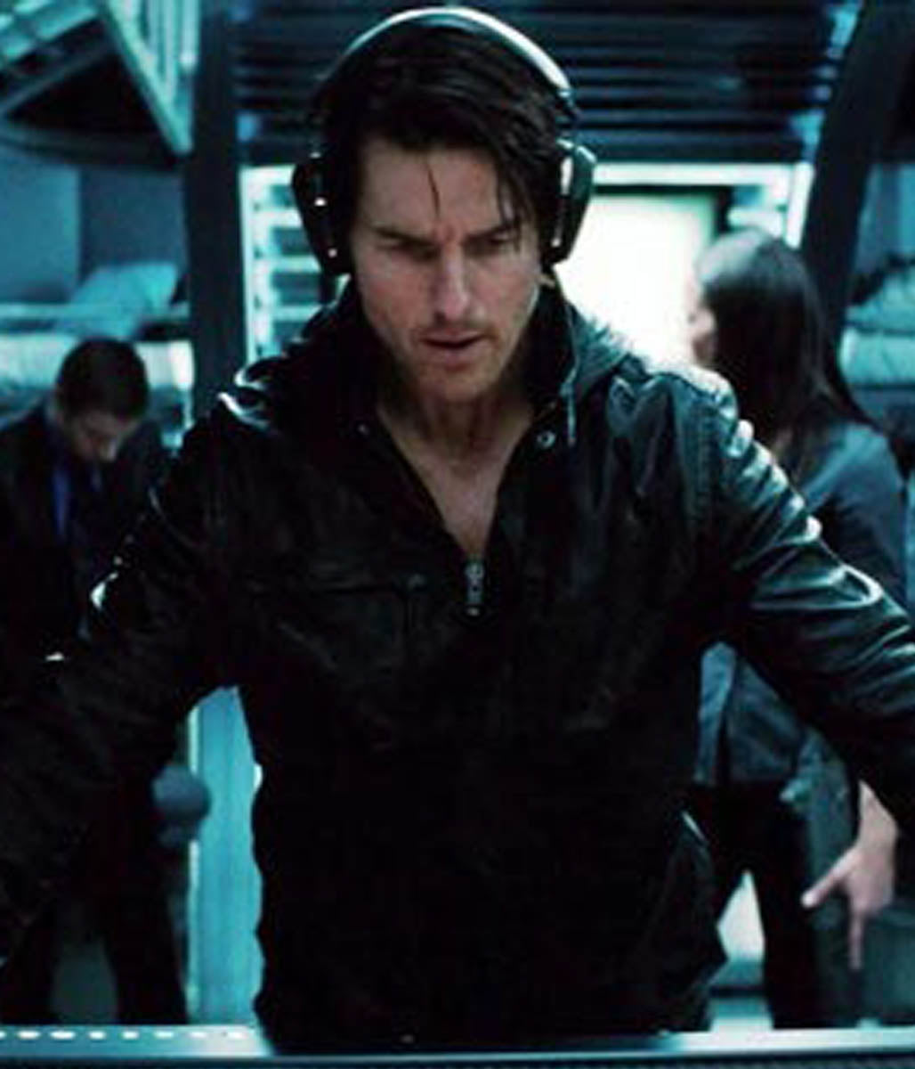 Tom Cruise Mission Impossible Ghost Protocol Ethan Hunt Leather Jacket