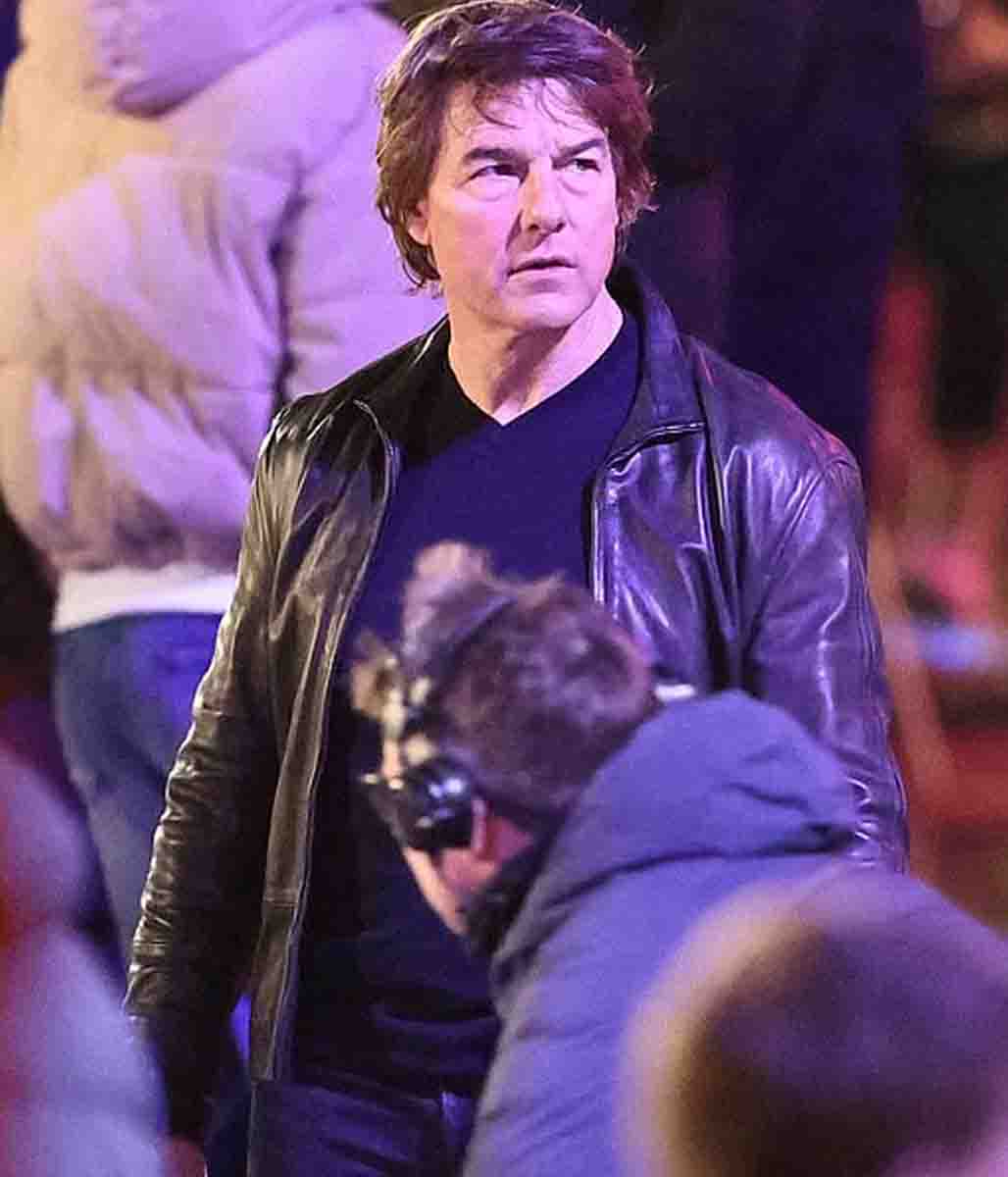 Tom Cruise Mission Impossible 8 Leather Jacket