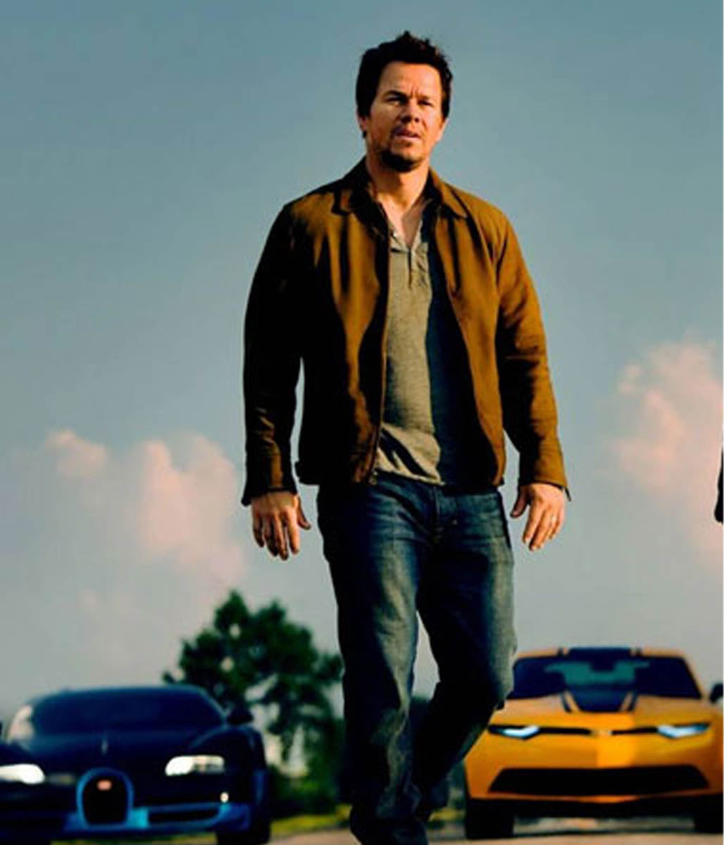 Age of Extinction Cade Yeager Transformers Mark Wahlberg Suede Jacket