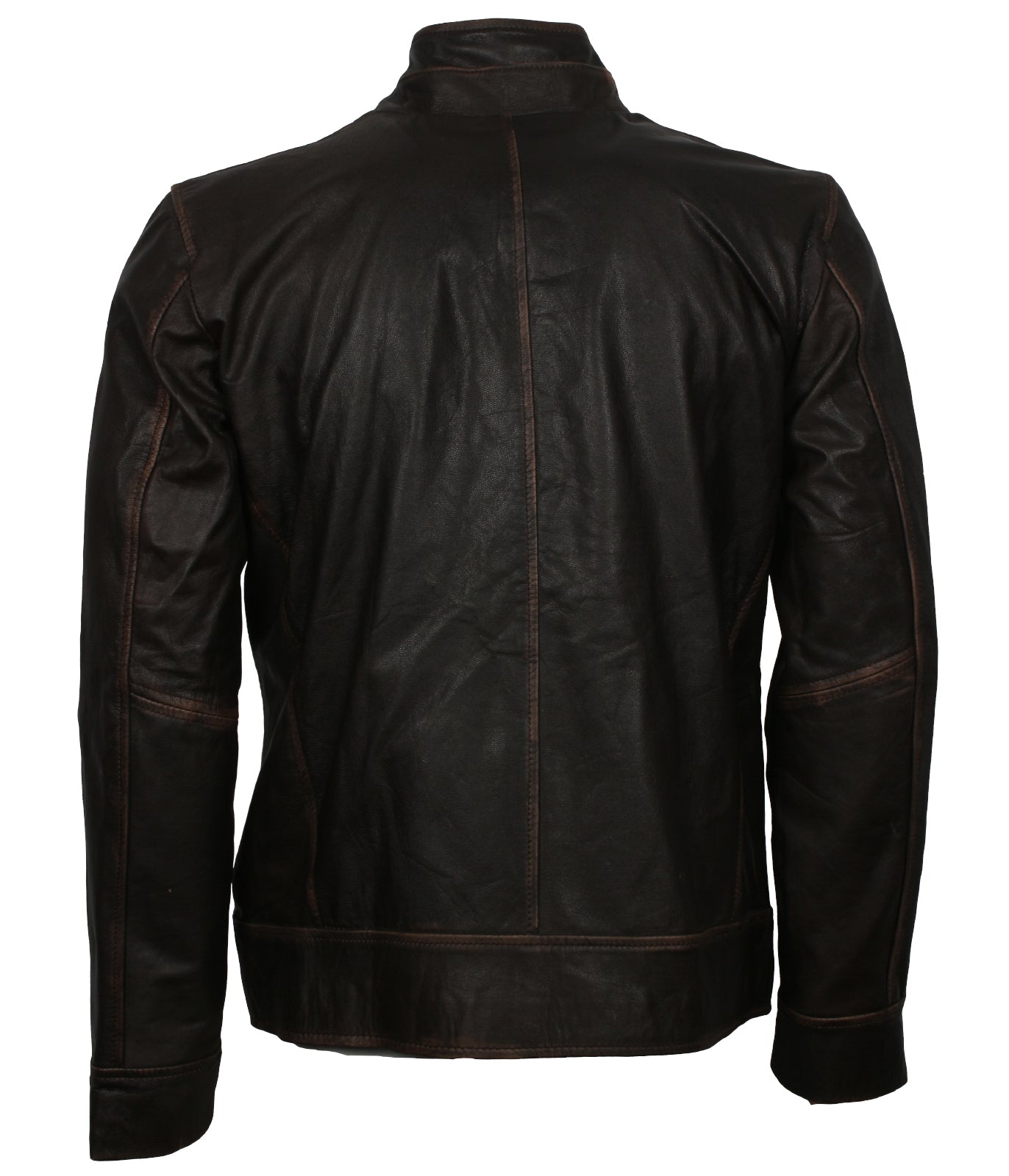 Vintage Motorcycle Distressed Biker Leather Jacket
