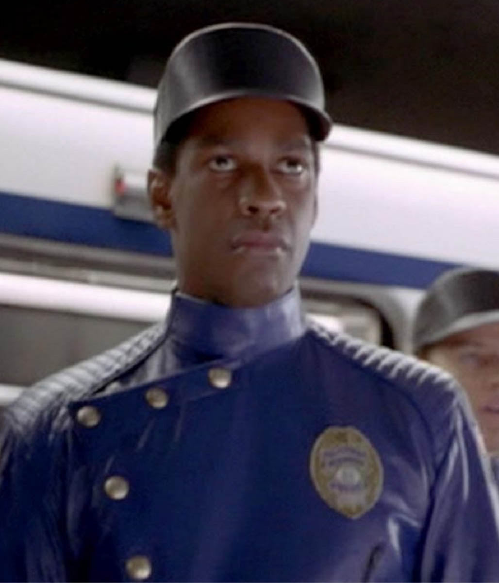 Lt. Parker Barnes Denzel Washington Virtuosity Leather Jacket