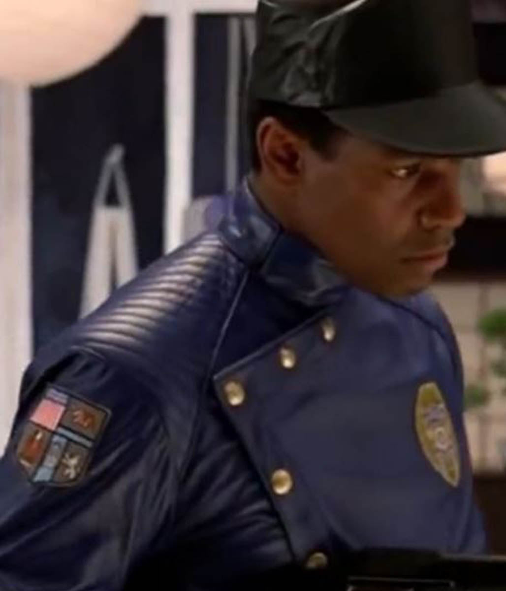 Lt. Parker Barnes Denzel Washington Virtuosity Leather Jacket