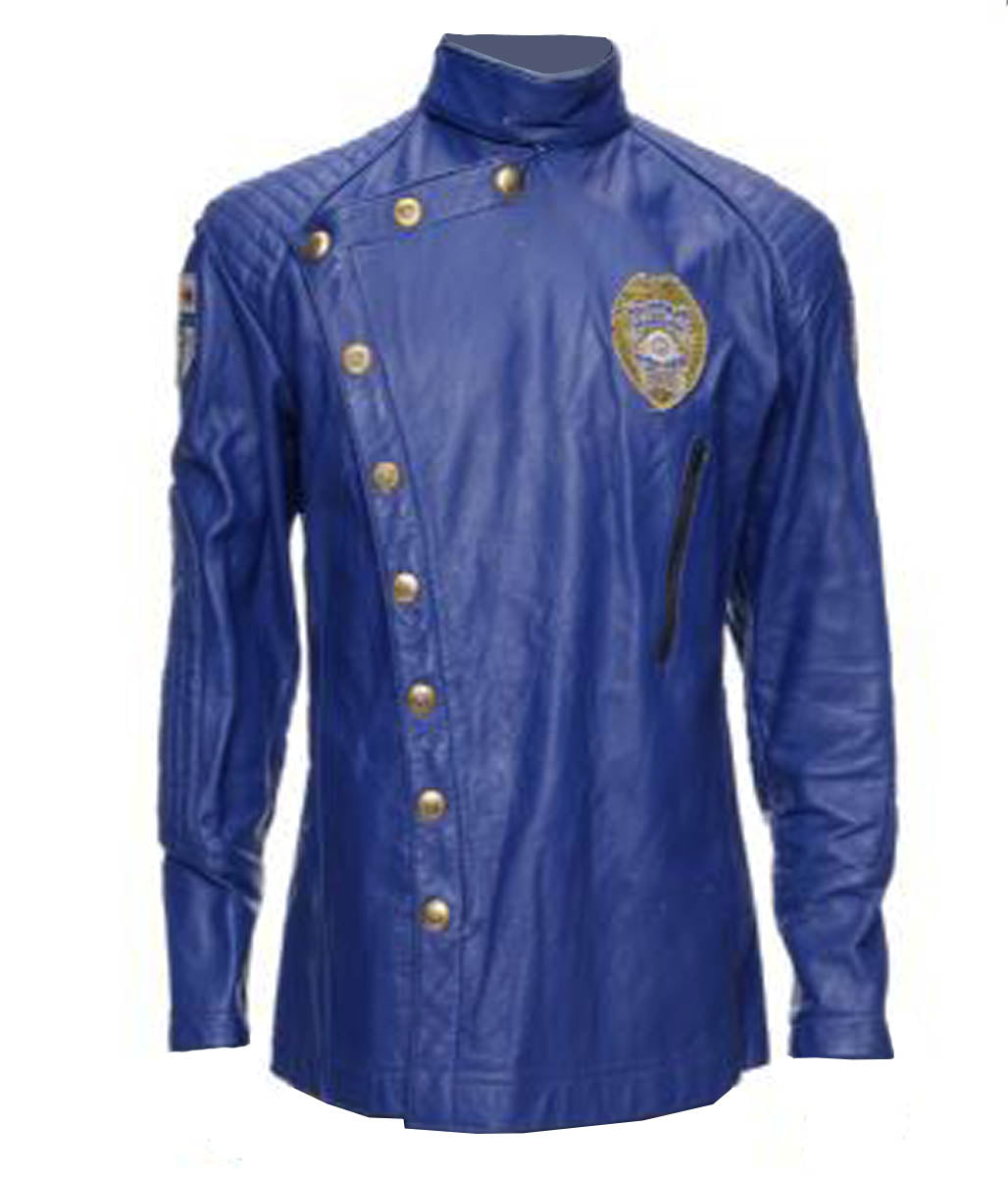 Lt. Parker Barnes Denzel Washington Virtuosity Leather Jacket