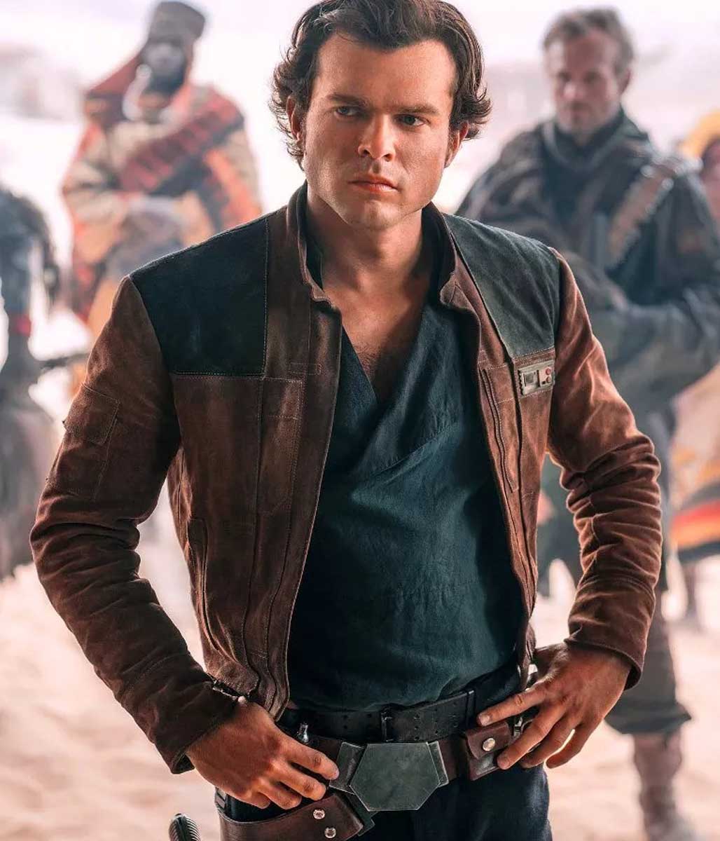 Alden Ehrenreich A Star Wars Story Han Solo Suede Jacket