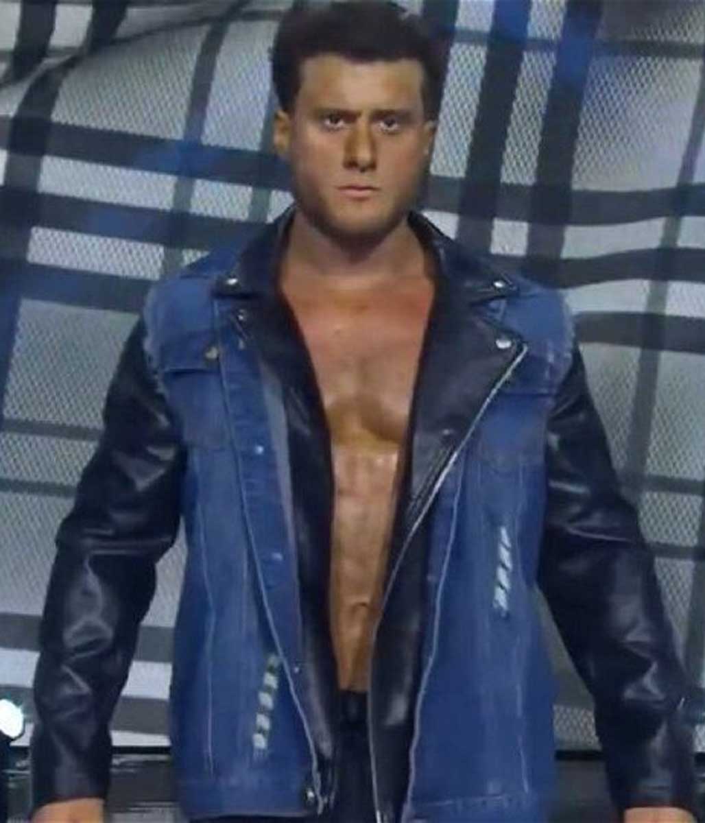 AEW Double or Nothing MJF Leather Jacket