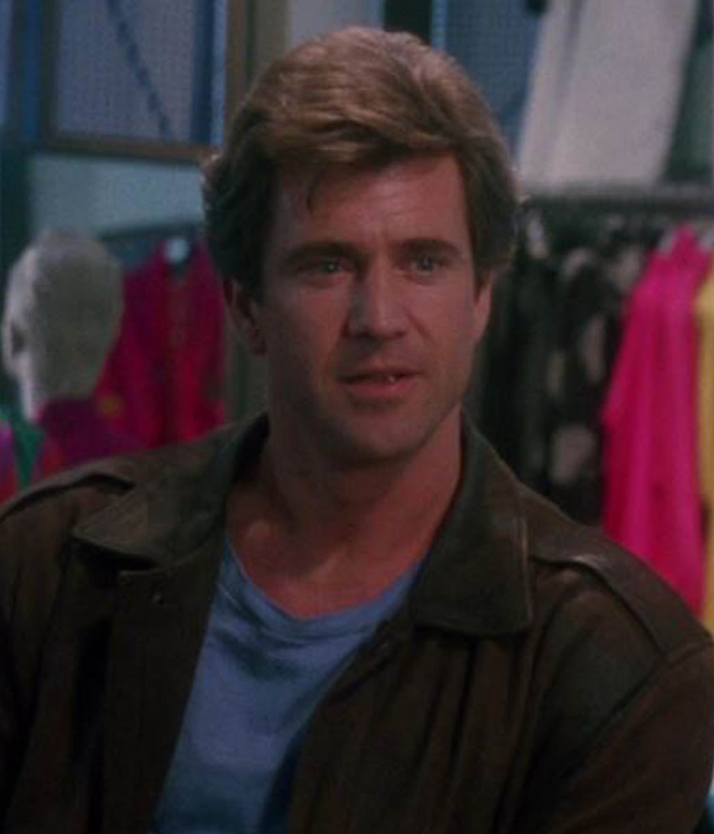Mel Gibson Bomber Leather Jacket