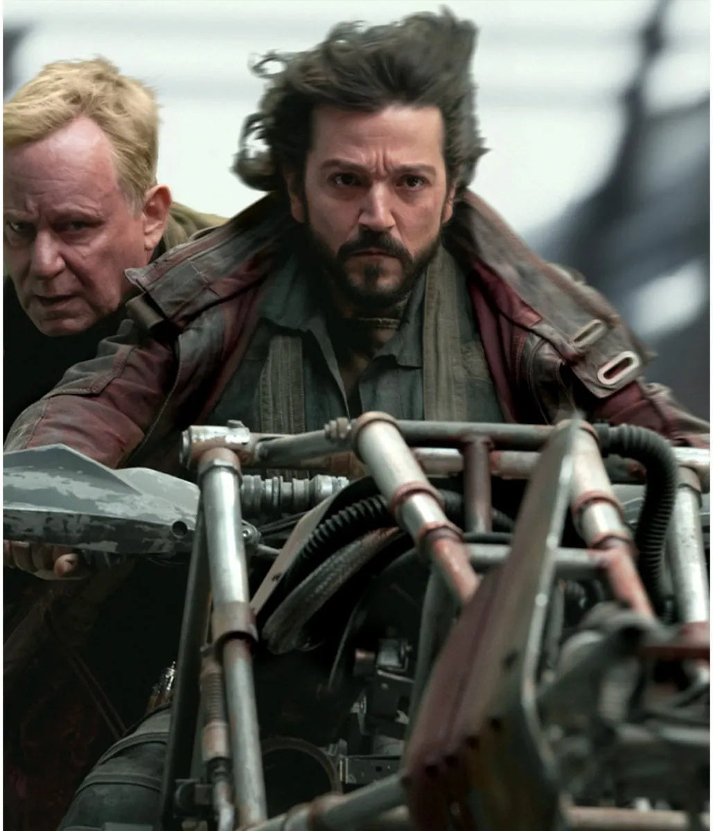 Diego Luna Cassian Andor Leather Coat