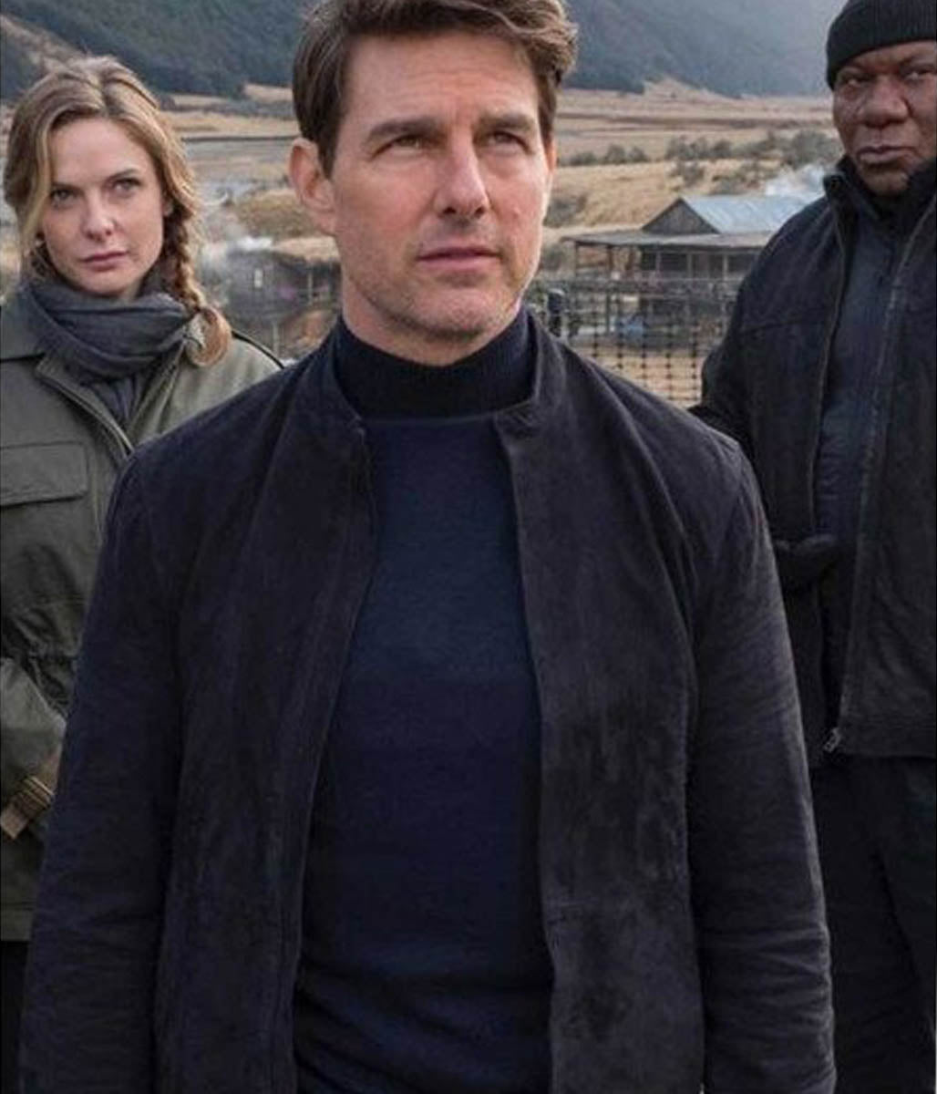 Ethan Hunt Tom Cruise Mission Impossible Fallout Suede Jacket