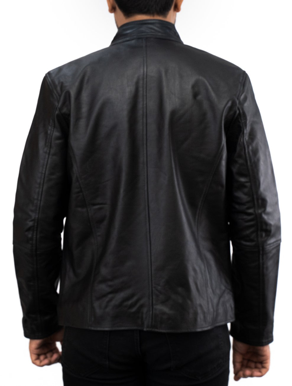 Motorcycle Riding Black Leather Jacket