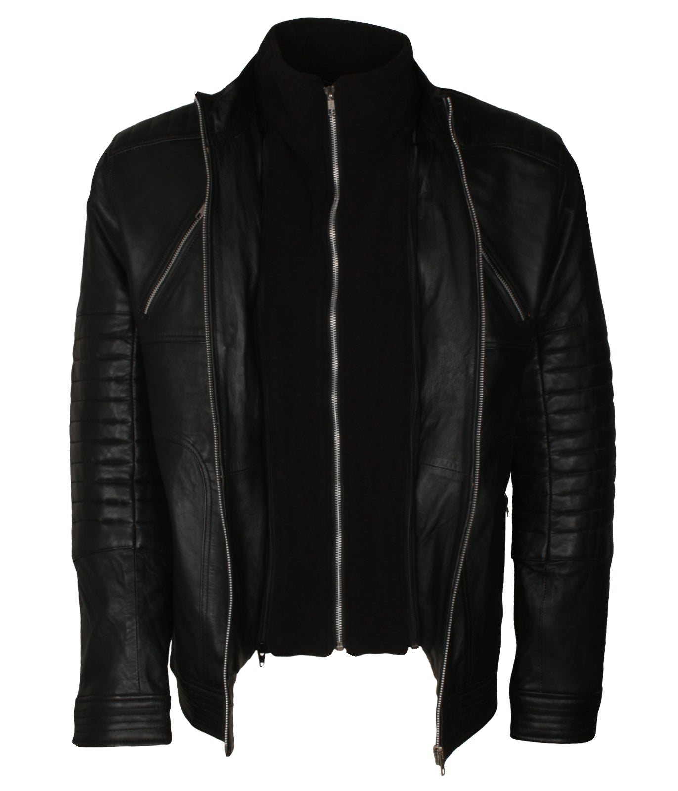 Biker Mens Motorcyle Leather Vintage Racing Jacket