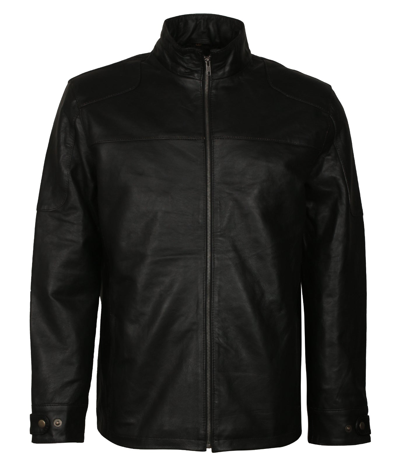 Live I Love Travel Globe BIker World Map Black Leather Jacket