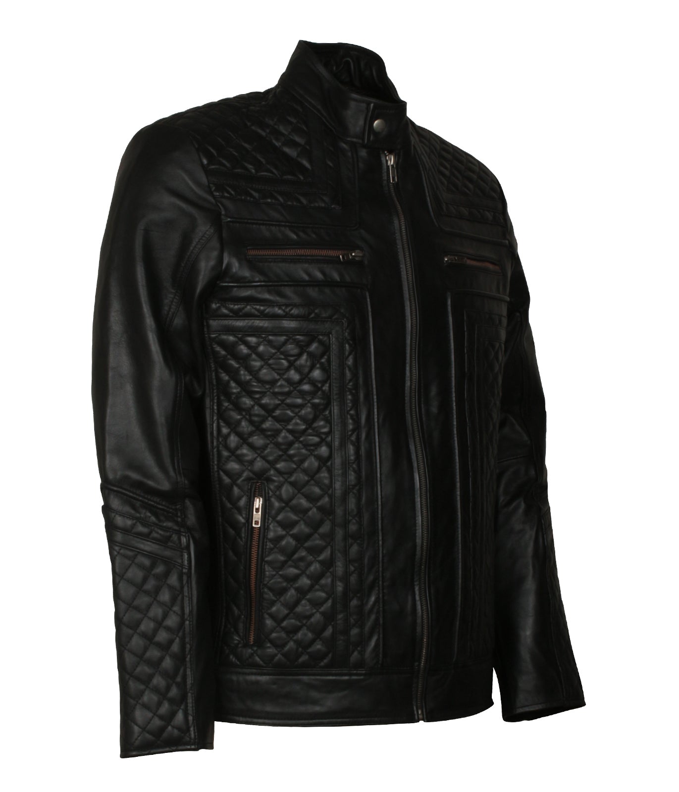 Not Getting Old Becoming Classic Motorcycle Mens Black Biker Leather Jacket