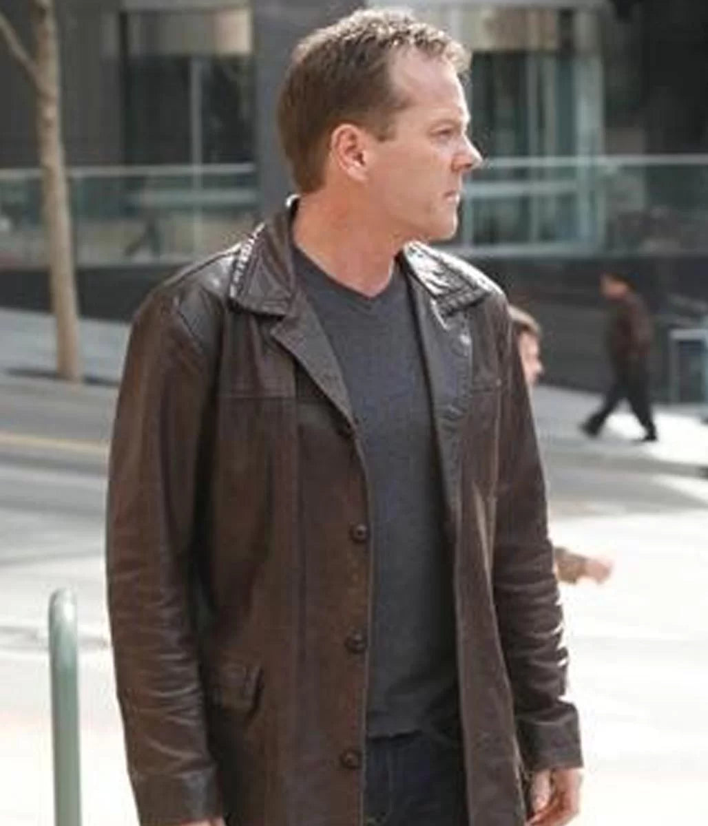 24 Kiefer Sutherland Jack Bauer Leather Jacket