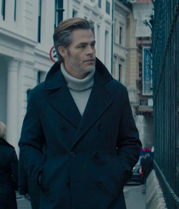 Chris Pine All the Old Knives Peacoat