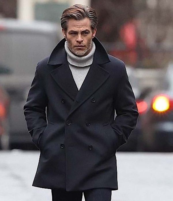 Chris Pine All the Old Knives Peacoat