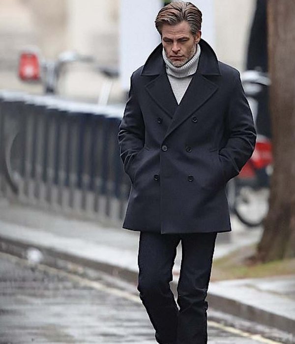 Chris Pine All the Old Knives Peacoat