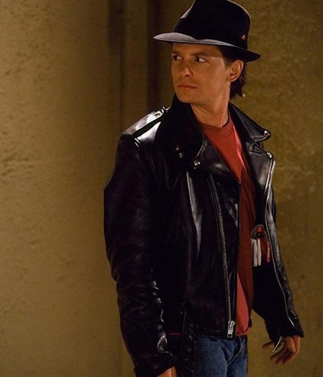 Michael J. Fox Marty Mcfly Back To The Future 2 Leather Jacket