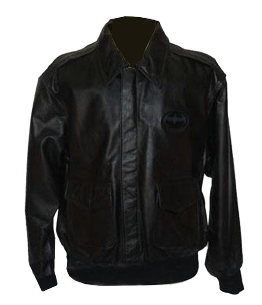 Cast and&nbsp; Crew Batman Forever Leather Jacket