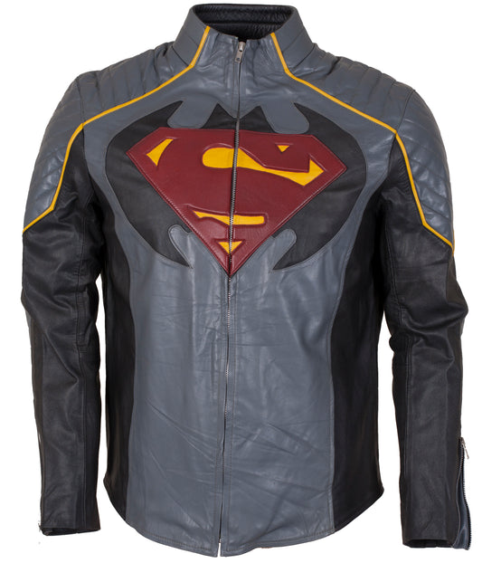 Halloween Batman Superman Leather Jacket