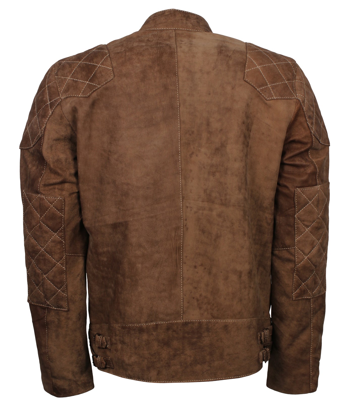 Biker Brown Distressed Men's Biker Jacket - Florence inspired Crafted Leather Jacket