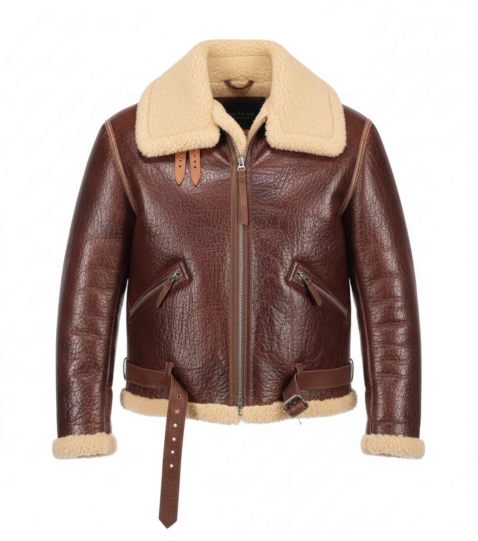 Howard Stark Aviator Leather Jacket