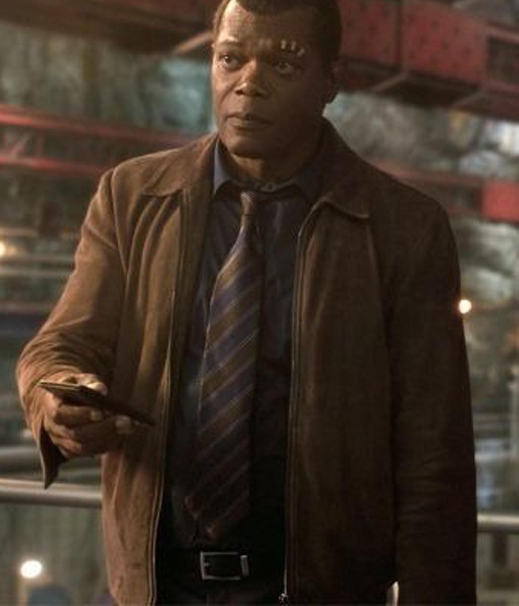 Samuel L. Jackson Captain Marvel Nick Fury Jacket