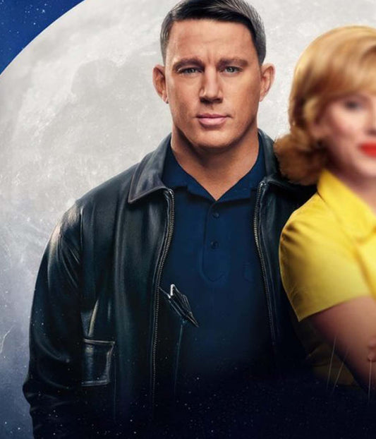 Fly Me to the Moon Cole Davis Channing Tatum Leather Jacket