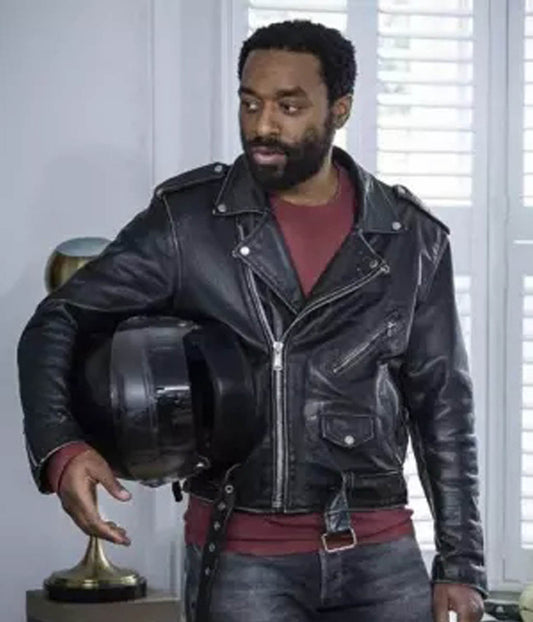 Locked Down Paxton Chiwetel Ejiofor Motorcycle Leather Jacket